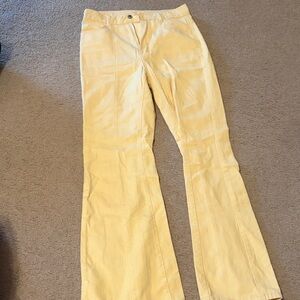 SHEIN Yellow Boot Cut Jeans